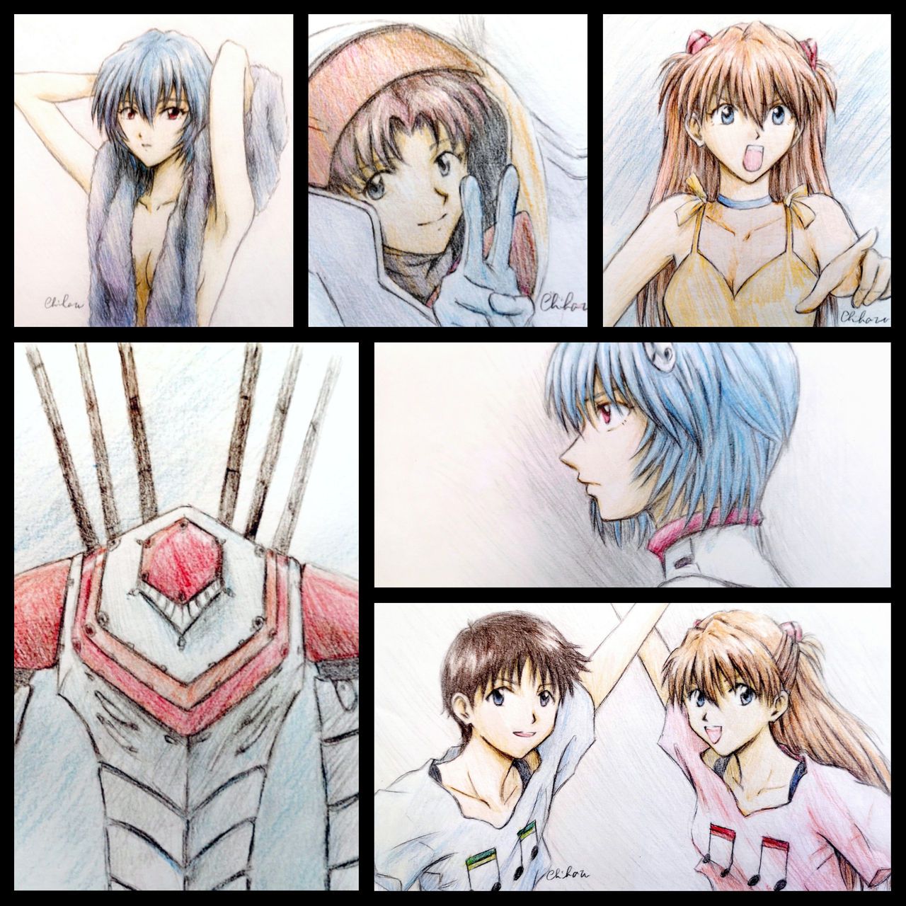 chiharueva/chiharusoma Evangelion Artwork 85