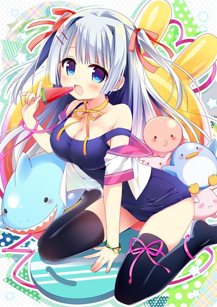 Two-dimensional erotic image of a girl who is too big for a sukusui figure 10