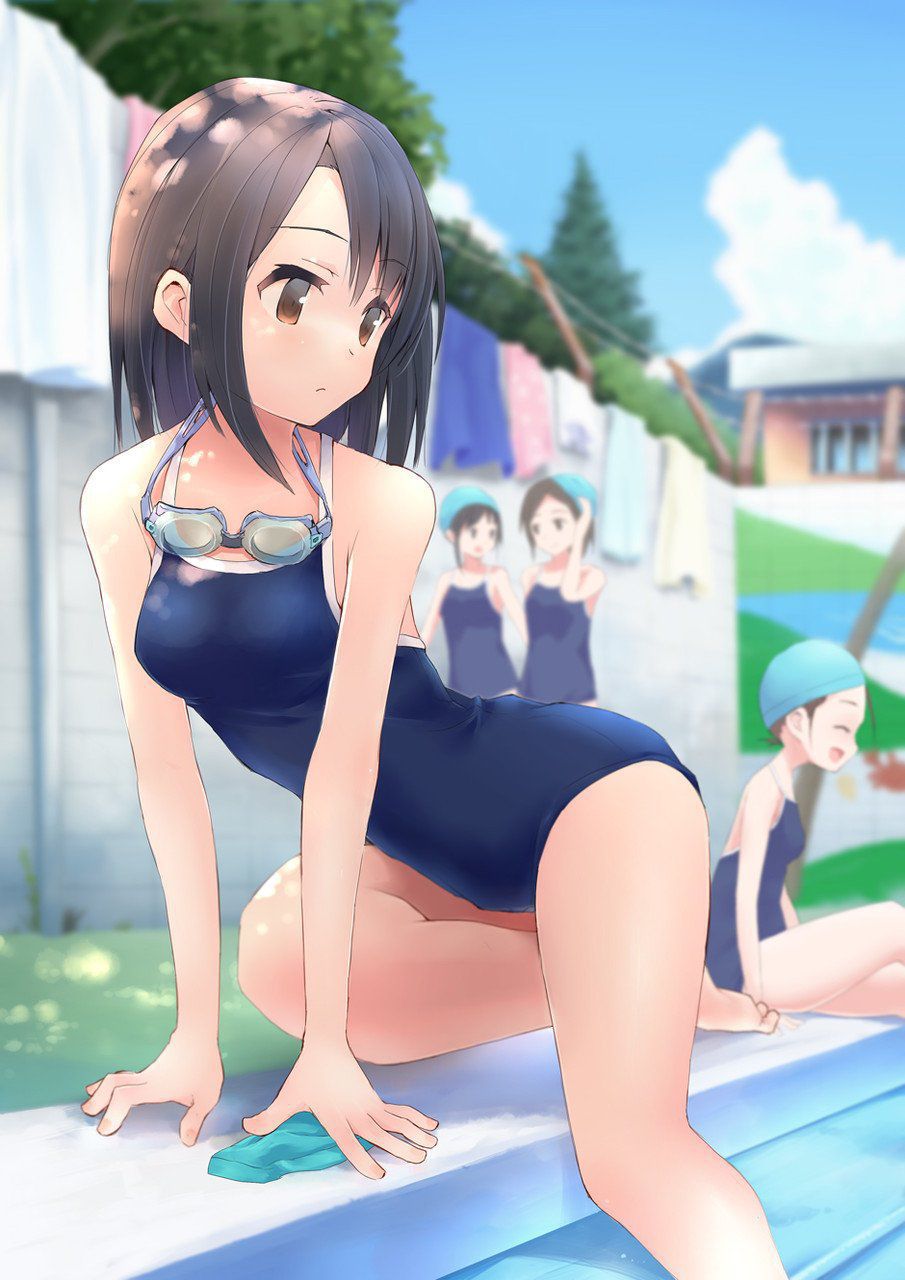 Two-dimensional erotic image of a girl who is too big for a sukusui figure 20