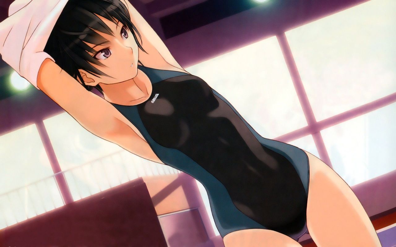 Two-dimensional erotic image of a girl who is too big for a sukusui figure 22