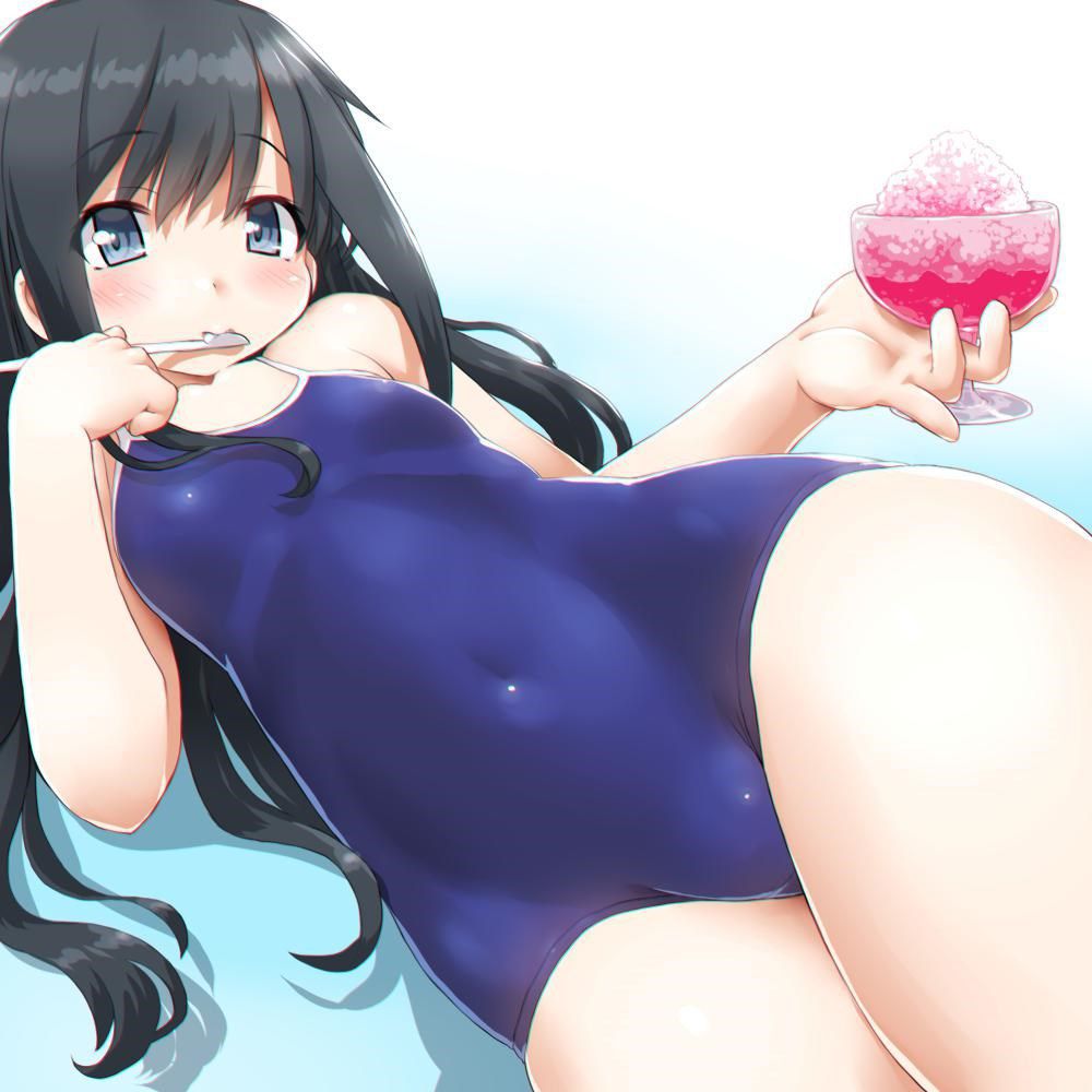 Two-dimensional erotic image of a girl who is too big for a sukusui figure 26