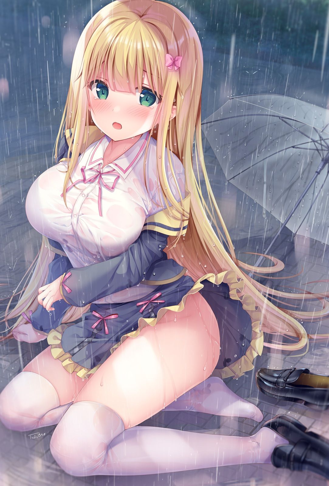 Rainy season Banzai! A girl who is wet in the rain and her clothes are transparent! Part 12 3