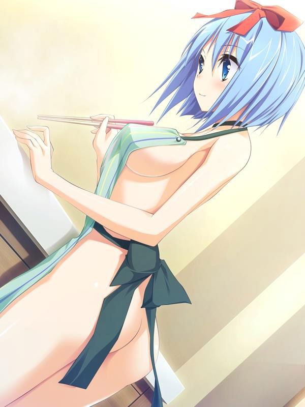 Erotic image summary of naked apron girl who wants to touch 2D horizontal milk 50 pieces 7