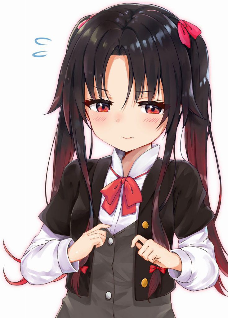 Cute two-dimensional image of twin tails. 18