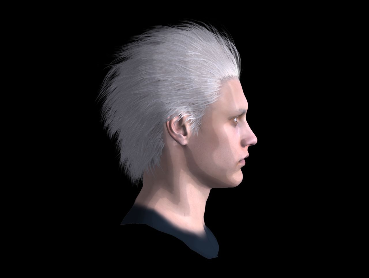 [J.A.] DMC5 | Vergil Head Reference PNG 10