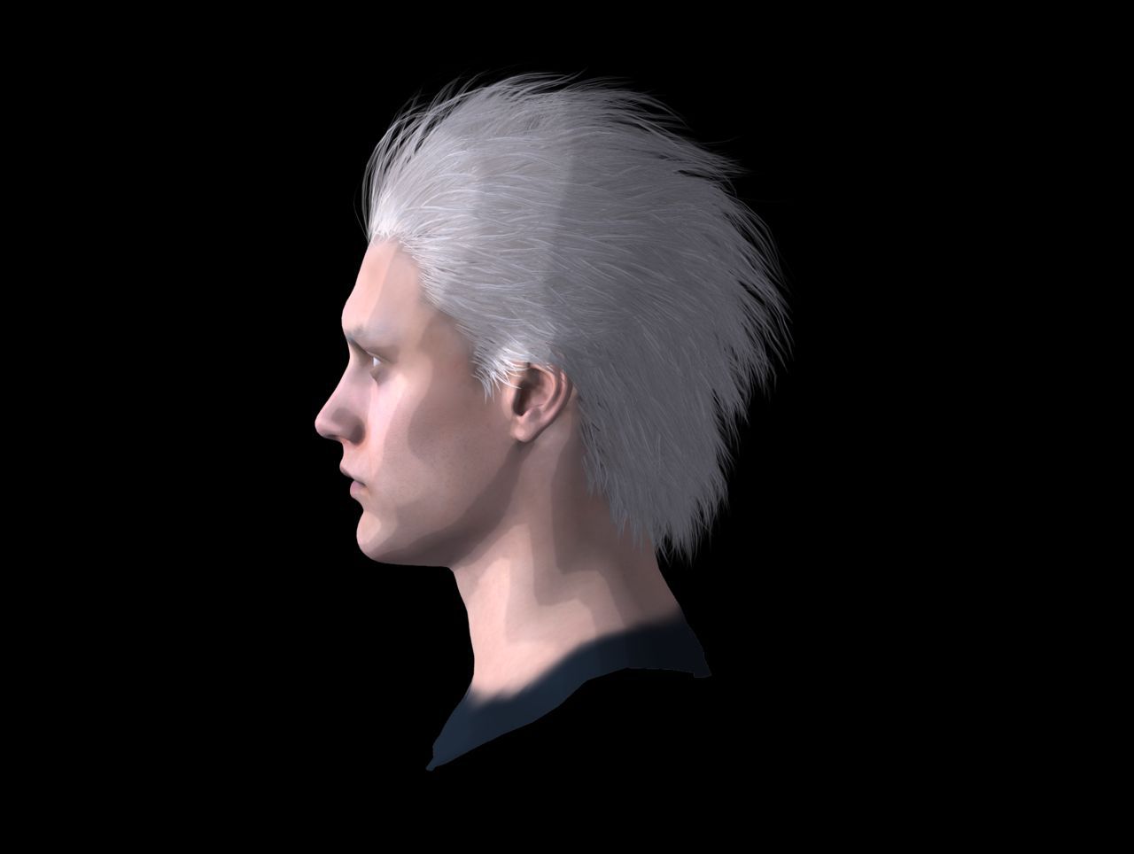[J.A.] DMC5 | Vergil Head Reference PNG 11