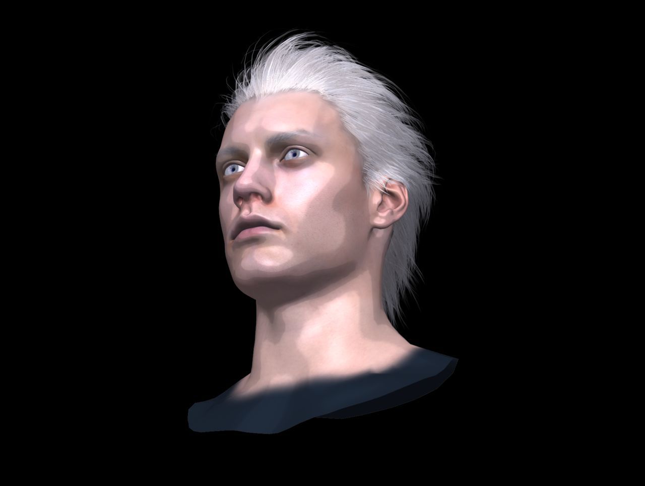 [J.A.] DMC5 | Vergil Head Reference PNG 14