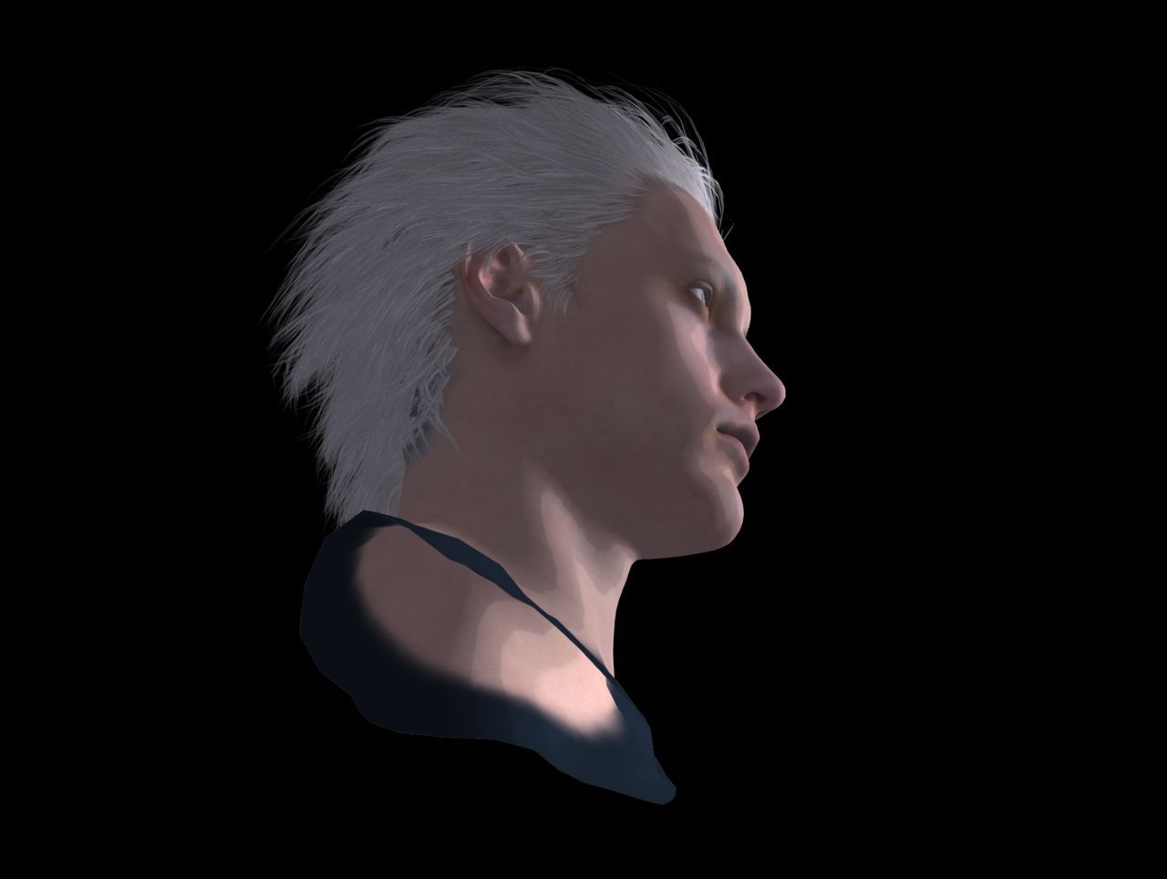 [J.A.] DMC5 | Vergil Head Reference PNG 17