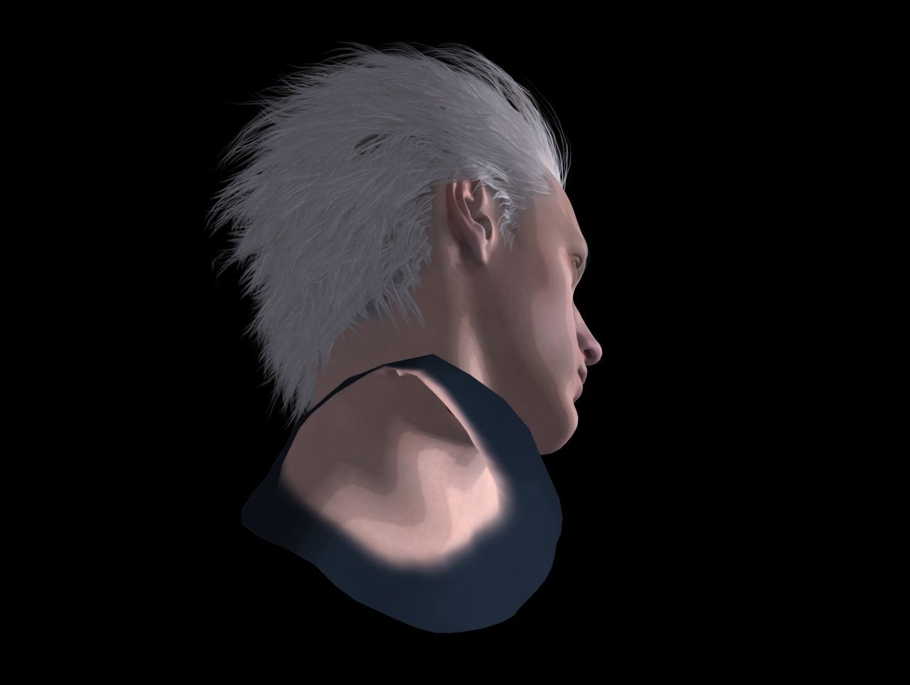 [J.A.] DMC5 | Vergil Head Reference PNG 18