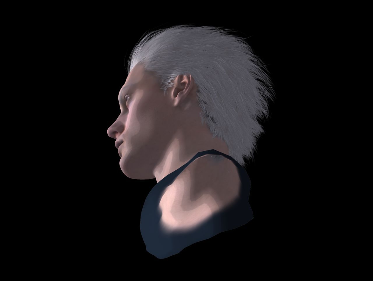 [J.A.] DMC5 | Vergil Head Reference PNG 19