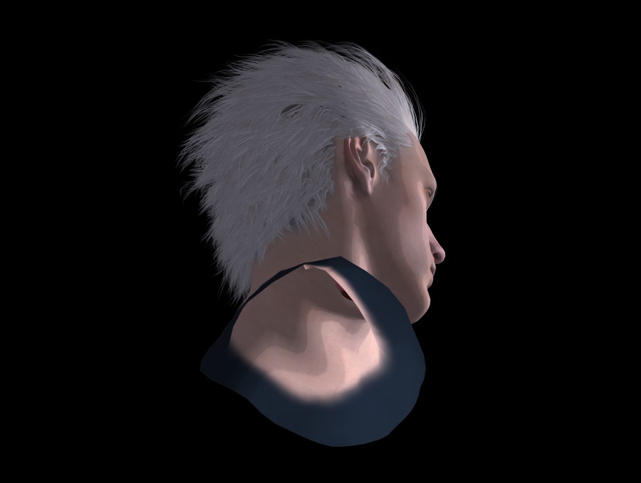 [J.A.] DMC5 | Vergil Head Reference PNG 22