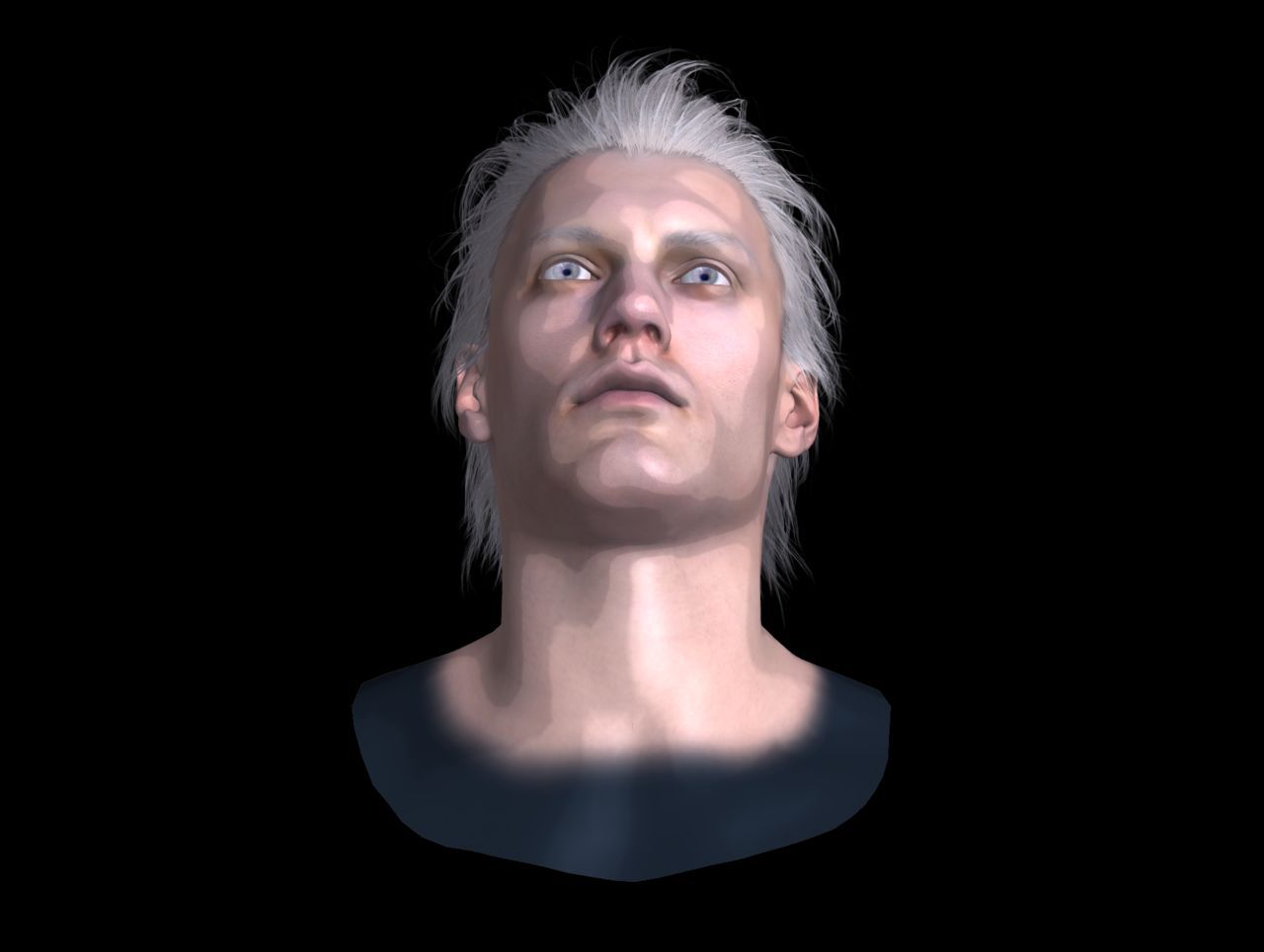 [J.A.] DMC5 | Vergil Head Reference PNG 26