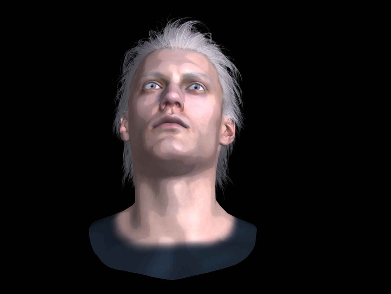[J.A.] DMC5 | Vergil Head Reference PNG 27
