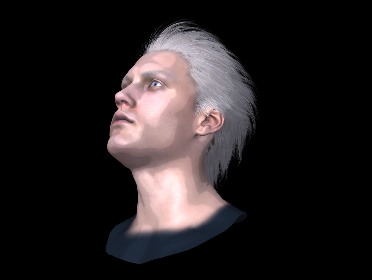 [J.A.] DMC5 | Vergil Head Reference PNG 28
