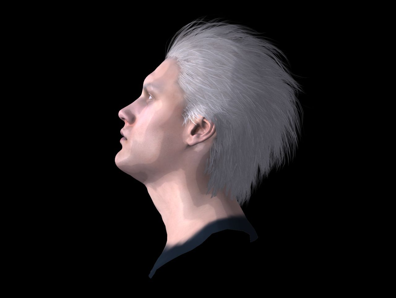 [J.A.] DMC5 | Vergil Head Reference PNG 29