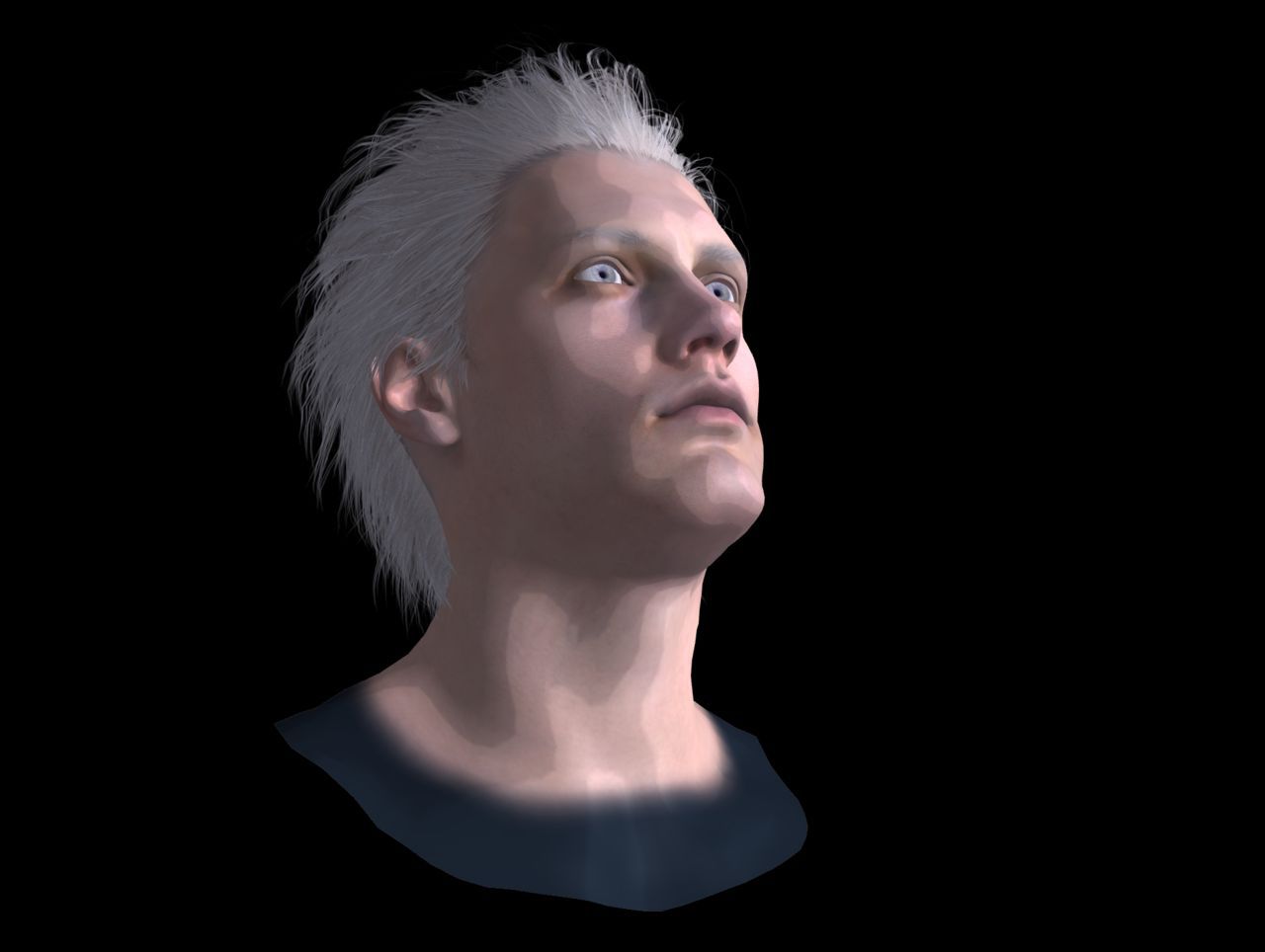 [J.A.] DMC5 | Vergil Head Reference PNG 30