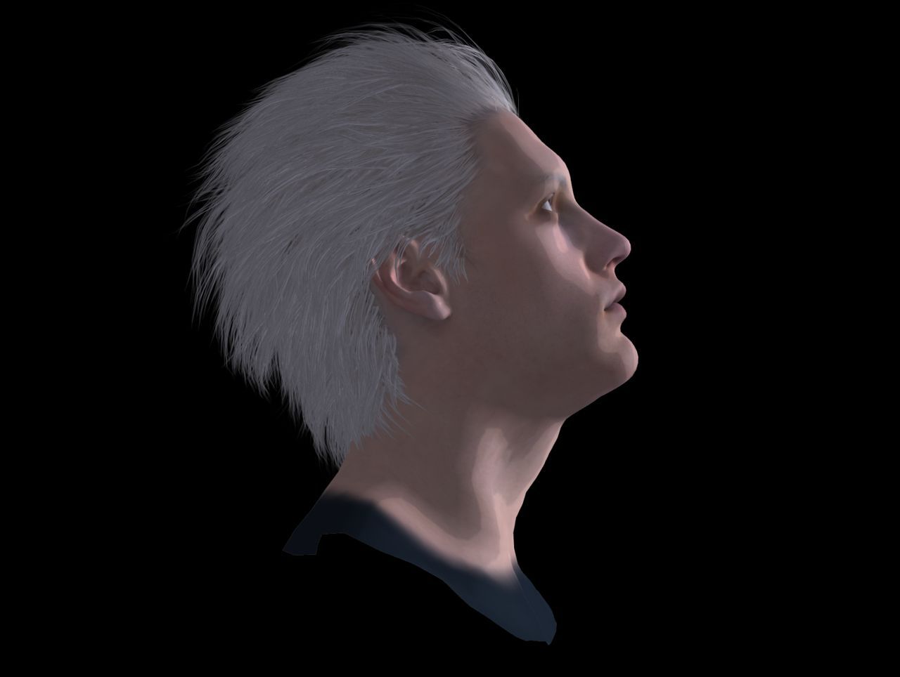 [J.A.] DMC5 | Vergil Head Reference PNG 31
