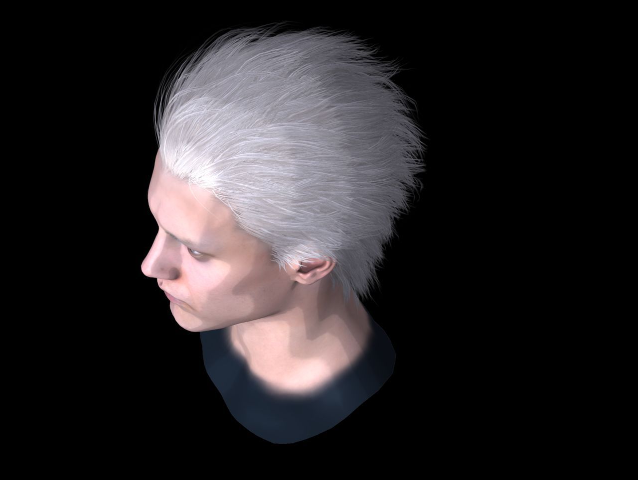 [J.A.] DMC5 | Vergil Head Reference PNG 38