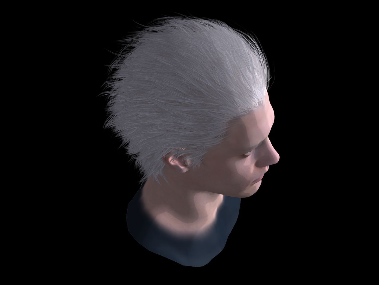 [J.A.] DMC5 | Vergil Head Reference PNG 39