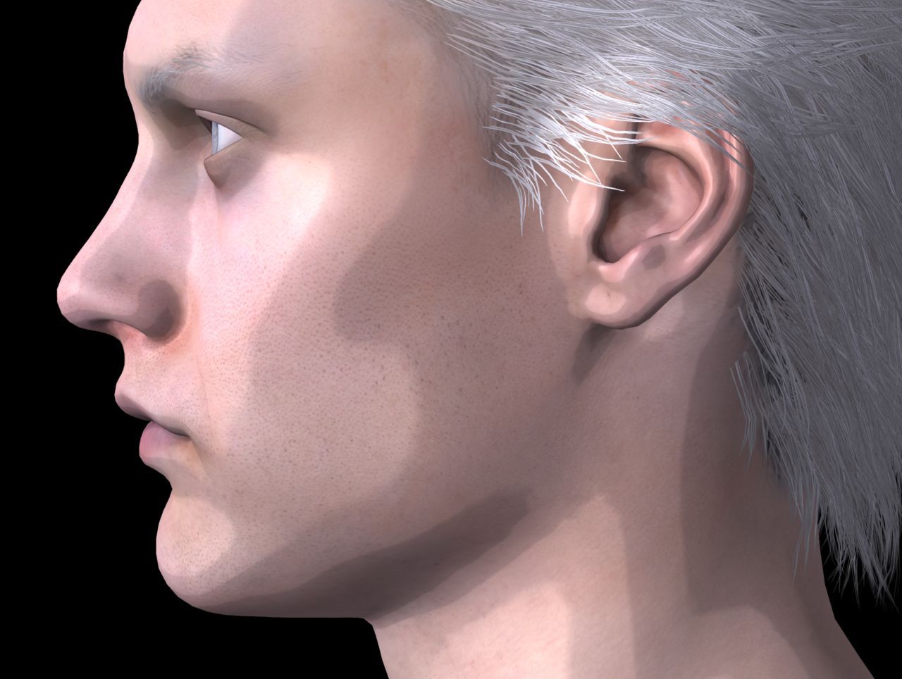 [J.A.] DMC5 | Vergil Head Reference PNG 4