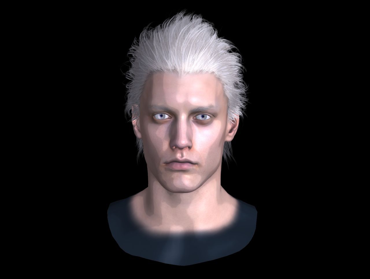 [J.A.] DMC5 | Vergil Head Reference PNG 5