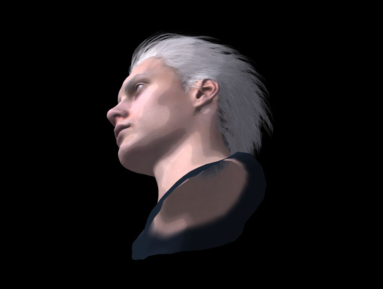 [J.A.] DMC5 | Vergil Head Reference PNG 51