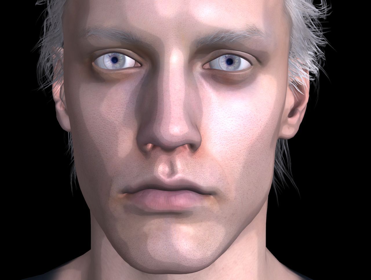[J.A.] DMC5 | Vergil Head Reference PNG 52