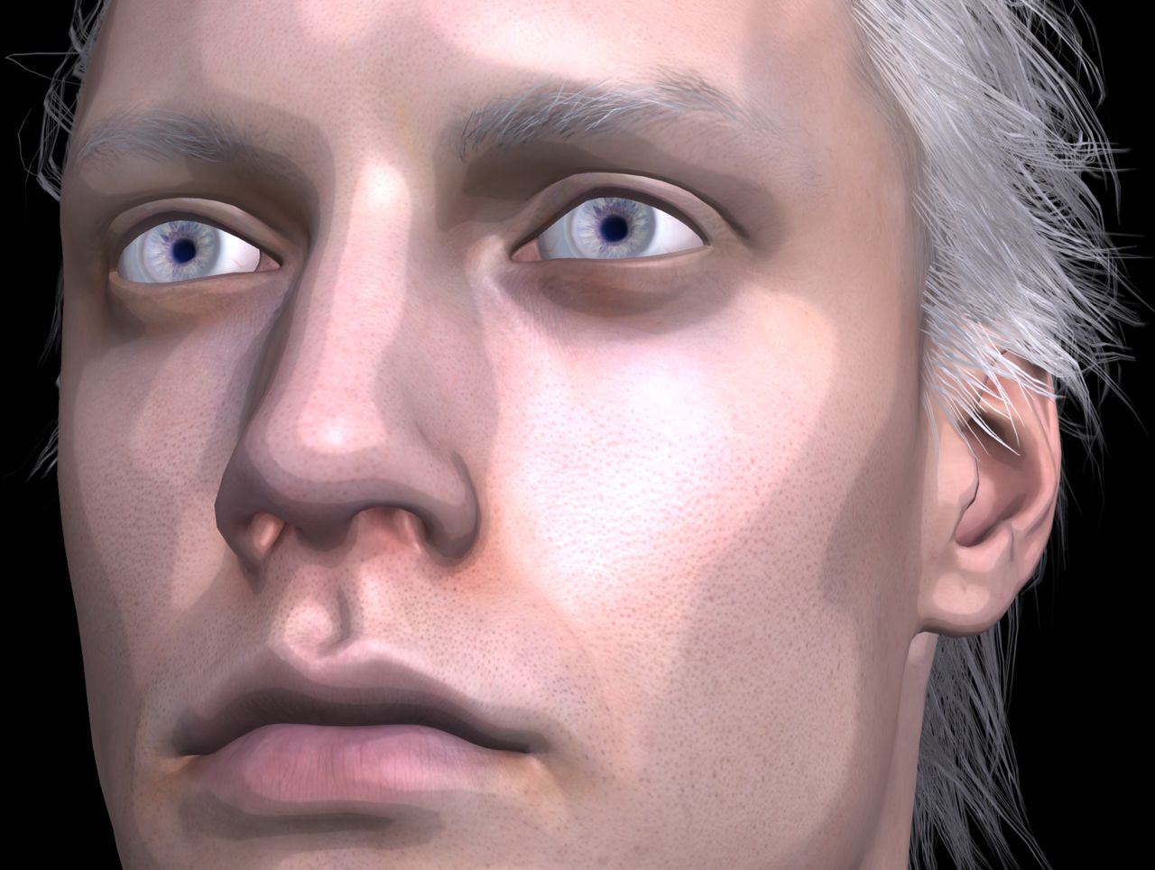 [J.A.] DMC5 | Vergil Head Reference PNG 55
