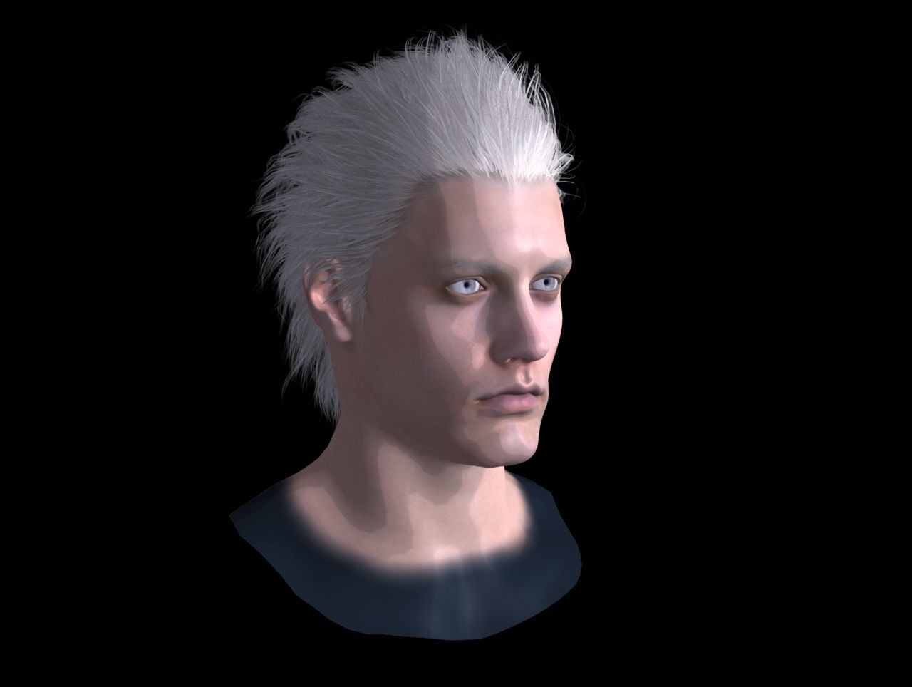 [J.A.] DMC5 | Vergil Head Reference PNG 7