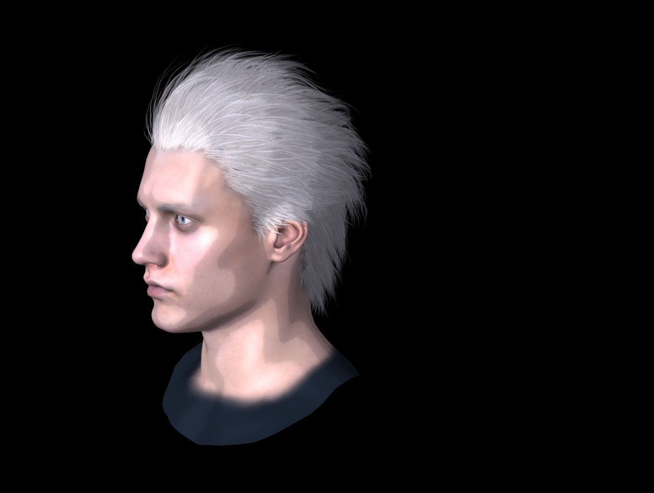 [J.A.] DMC5 | Vergil Head Reference PNG 8