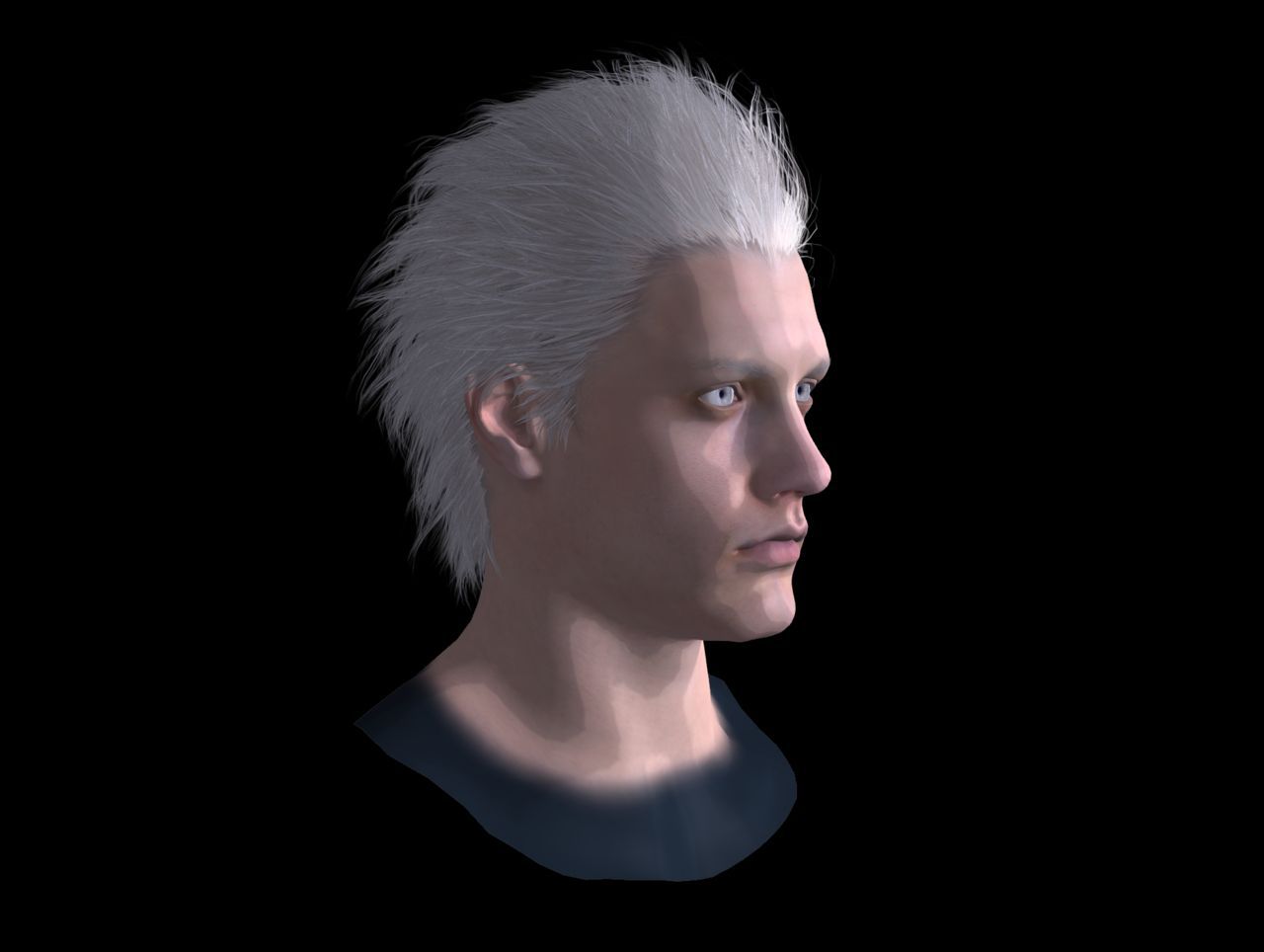 [J.A.] DMC5 | Vergil Head Reference PNG 9