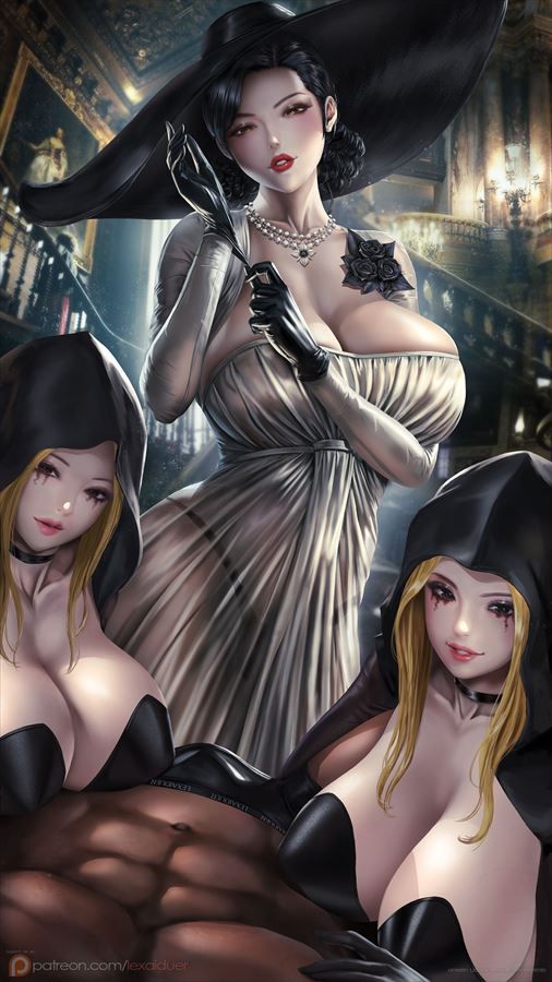 Three Sisters Of Domitrescu (Erotic Image of Beira &amp; Cassandra &amp; Daniela) 60 [Resident Evil 8 (Resident Evil Village)] 45