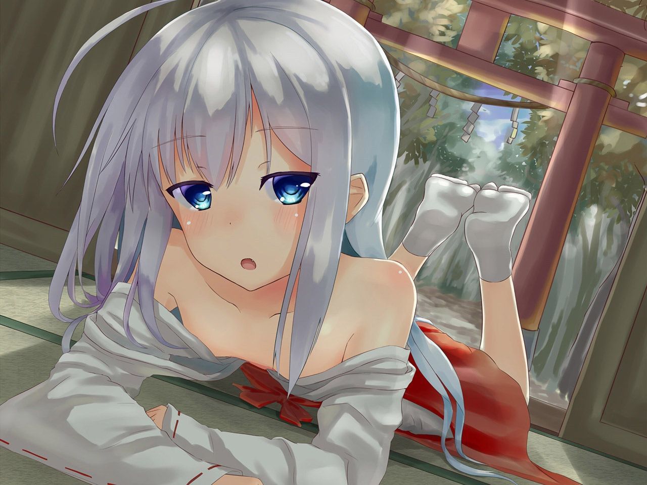 Please image of a girl in neat shrine maiden clothes Part 2 11