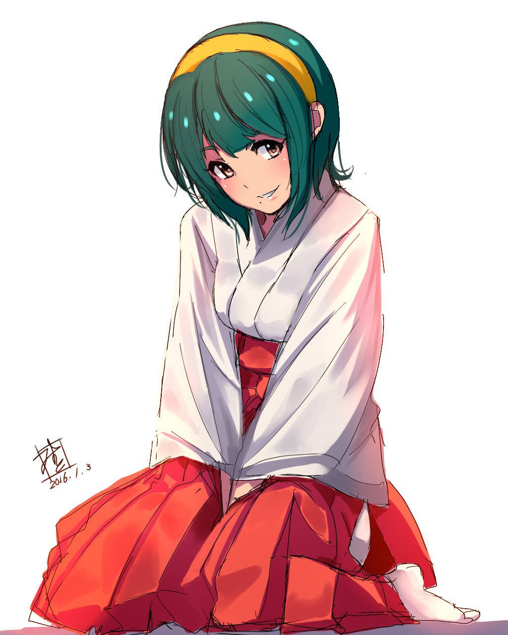 Please image of a girl in neat shrine maiden clothes Part 2 17