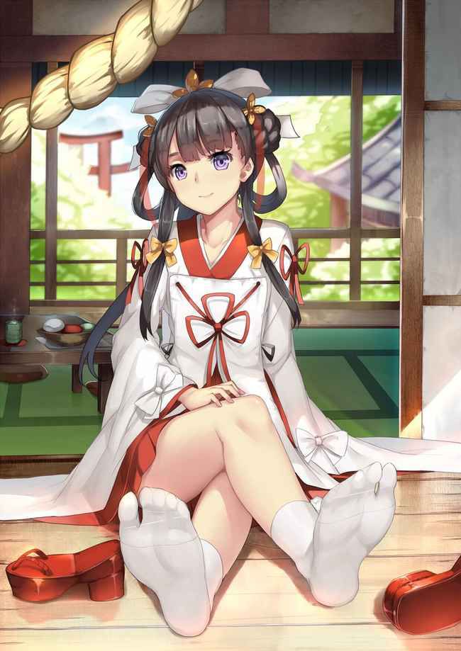 Please image of a girl in neat shrine maiden clothes Part 2 18
