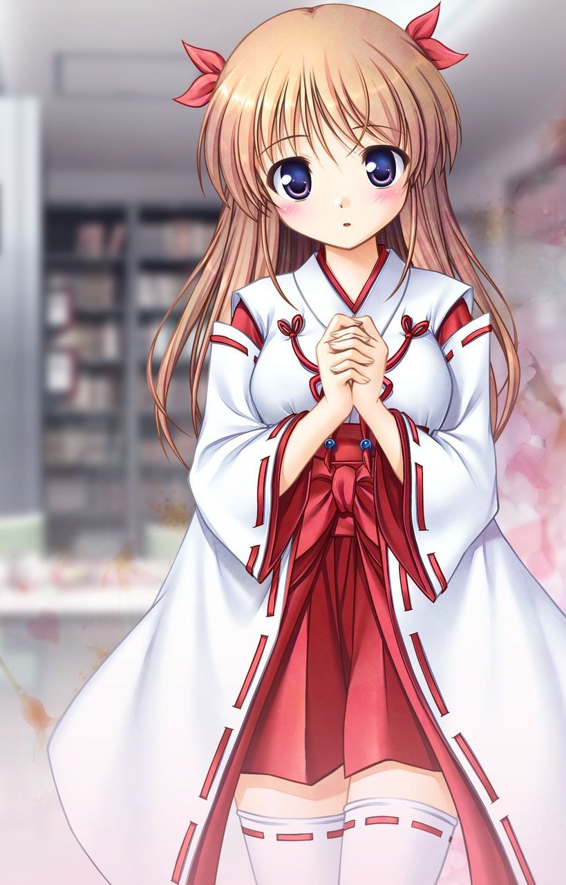 Please image of a girl in neat shrine maiden clothes Part 2 2