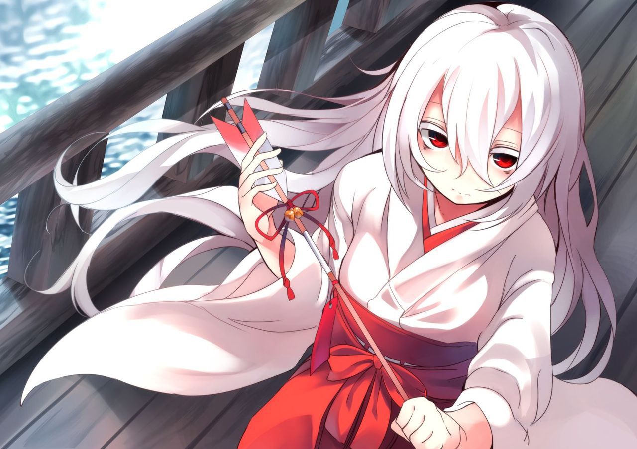 Please image of a girl in neat shrine maiden clothes Part 2 21