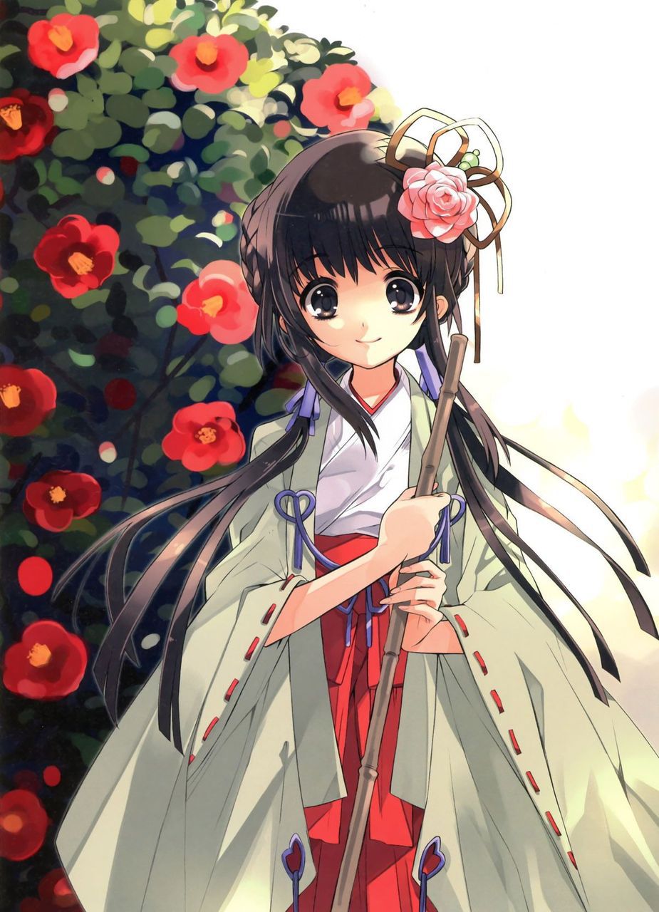 Please image of a girl in neat shrine maiden clothes Part 2 23