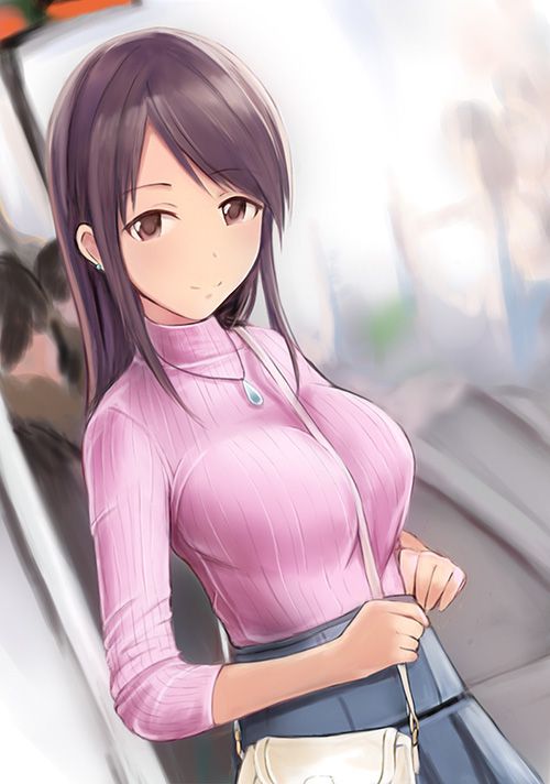 Erotic anime summary Beautiful girls who wear vertical seta and emphasize nasty [49 pieces] 45