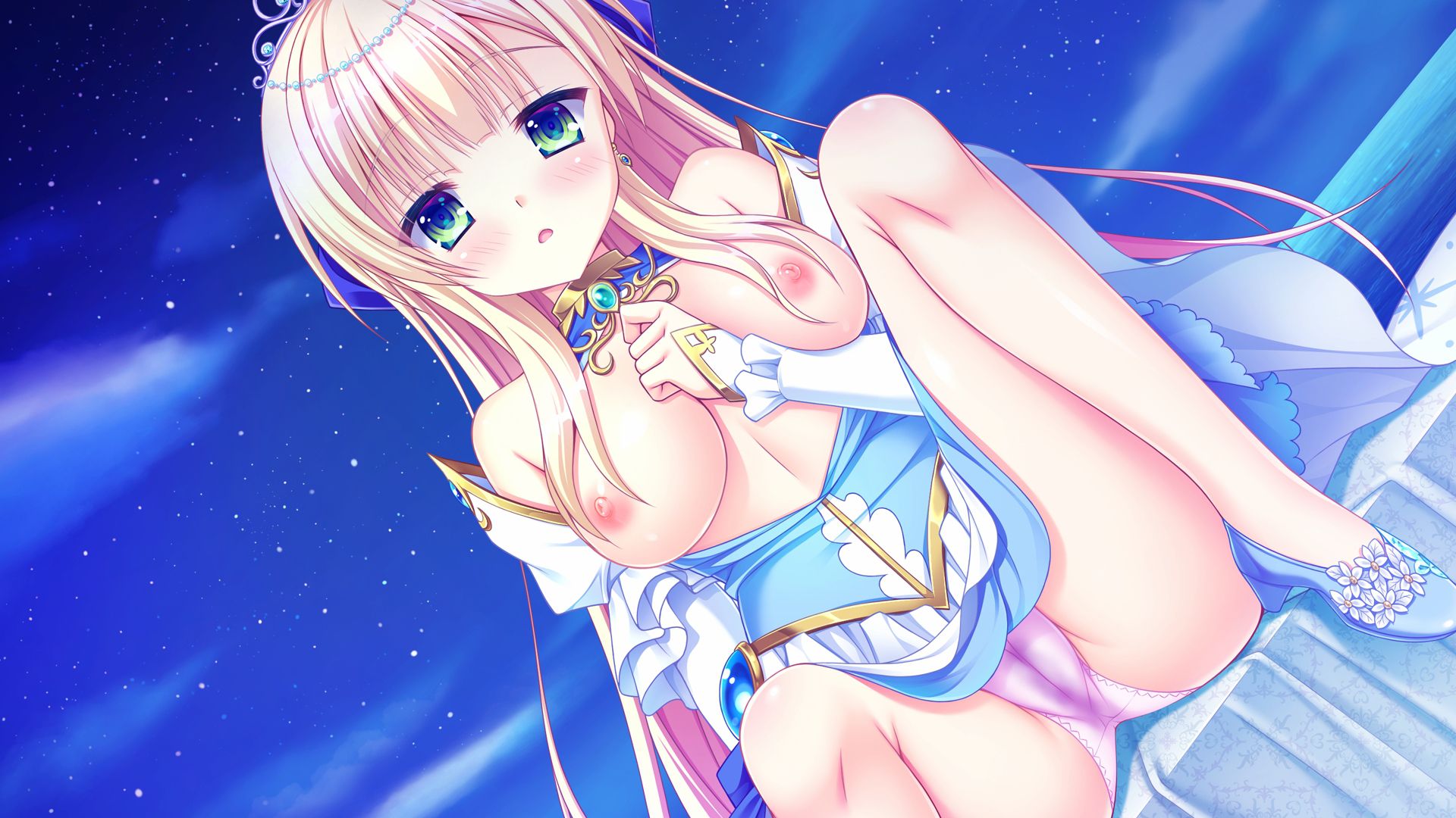 Secondary erotic girls who expose the appearance without hail in blue [50 pieces] 26