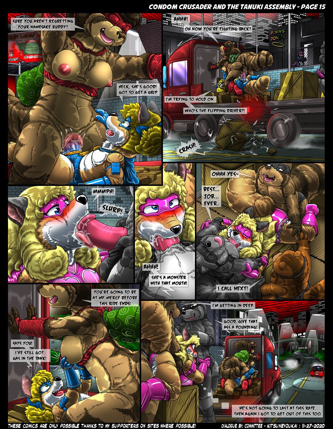 Condom Crusader and the Tanuki Assembly by Kitsune Youkai (Ongoing) 15