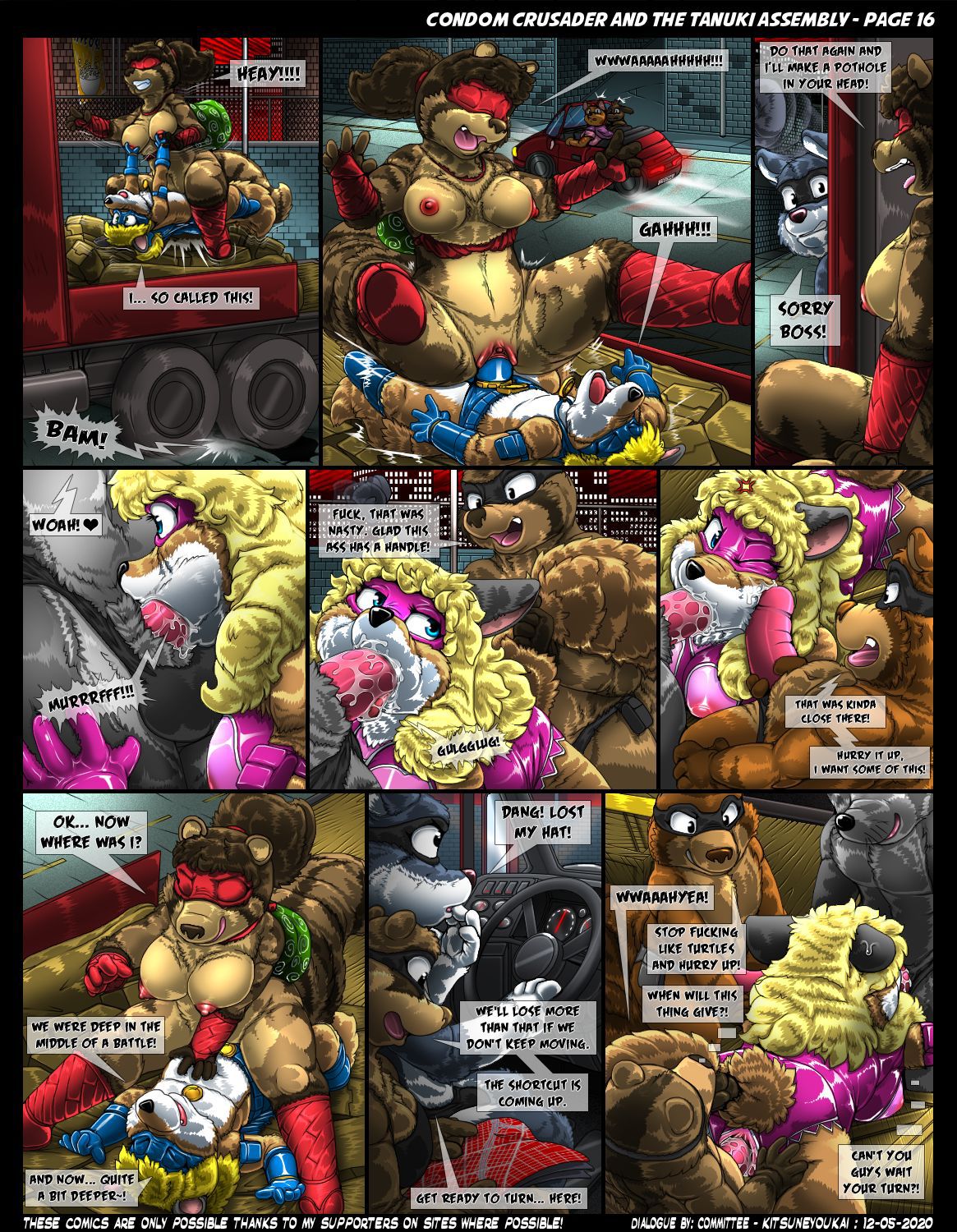 Condom Crusader and the Tanuki Assembly by Kitsune Youkai (Ongoing) 16