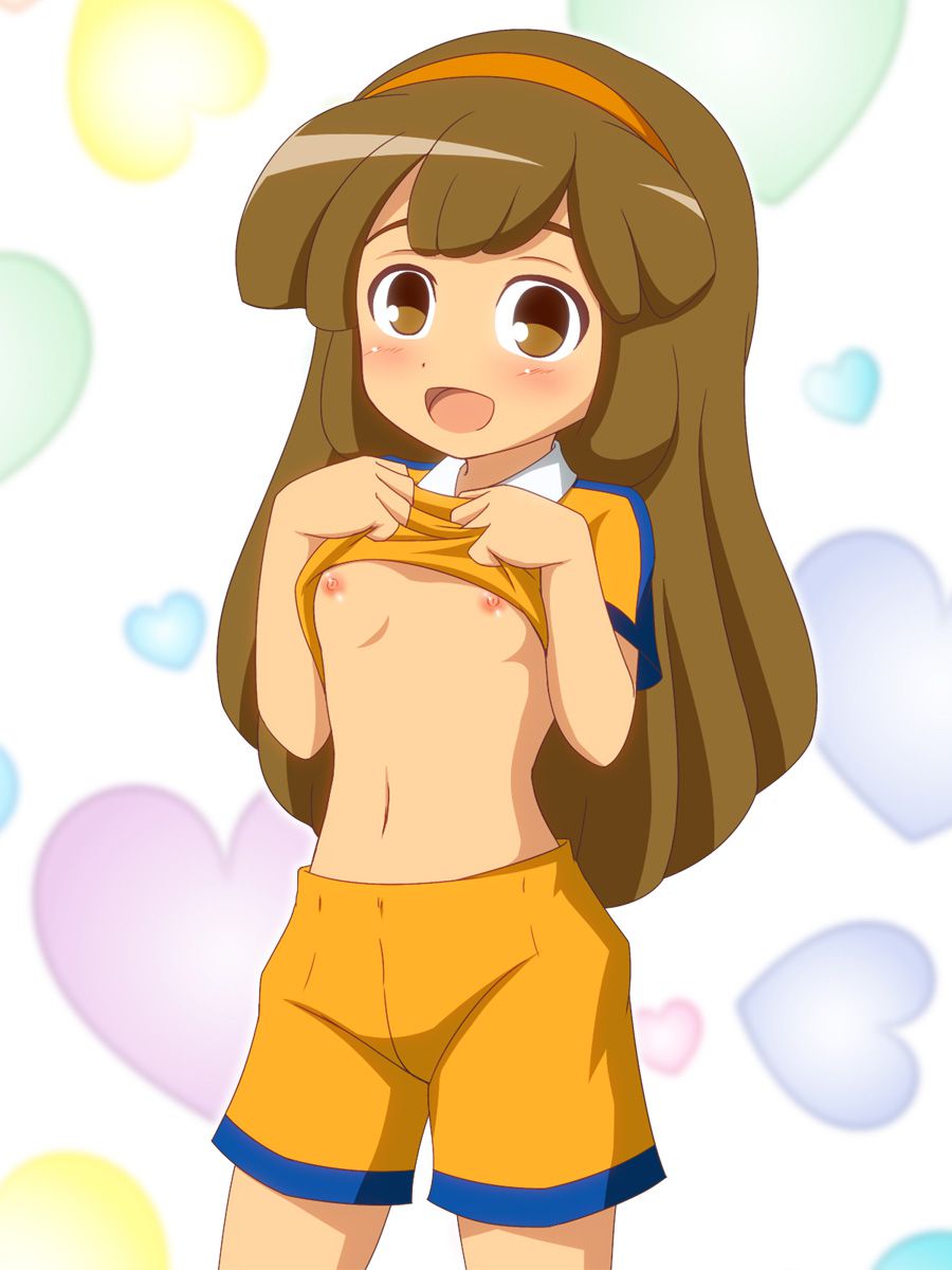 【Nana Yellow Nanako-chan (Inayre)】Inazuma Eleven GO's JC1 year Loli player Nana Hana Hana's second erotic image that you want to make on your cheeks 16