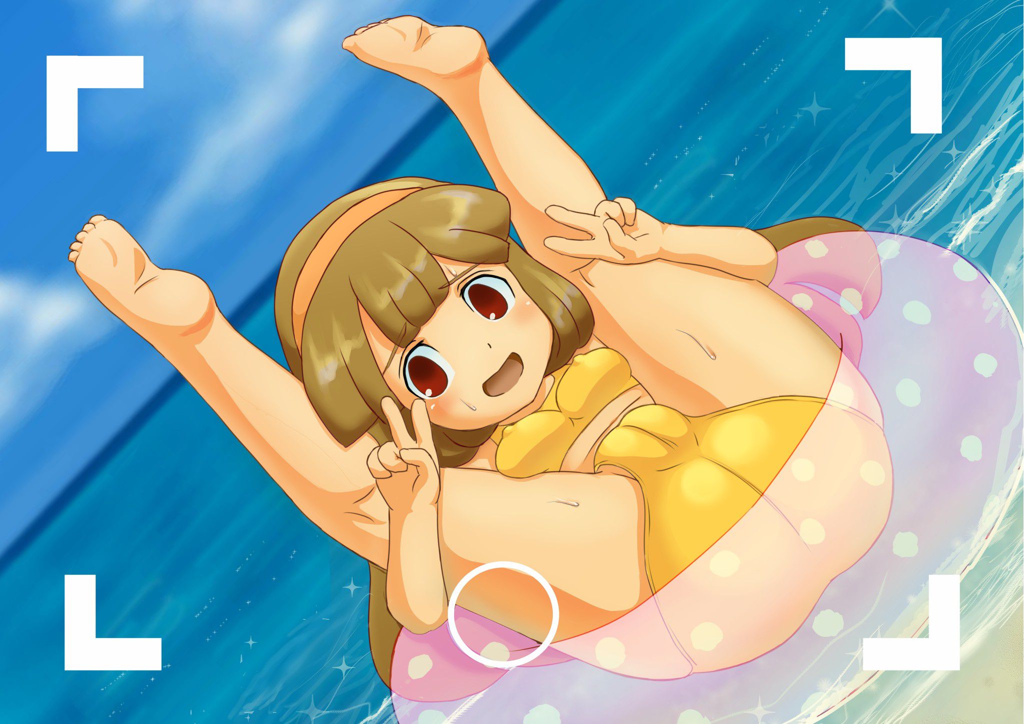 【Nana Yellow Nanako-chan (Inayre)】Inazuma Eleven GO's JC1 year Loli player Nana Hana Hana's second erotic image that you want to make on your cheeks 25