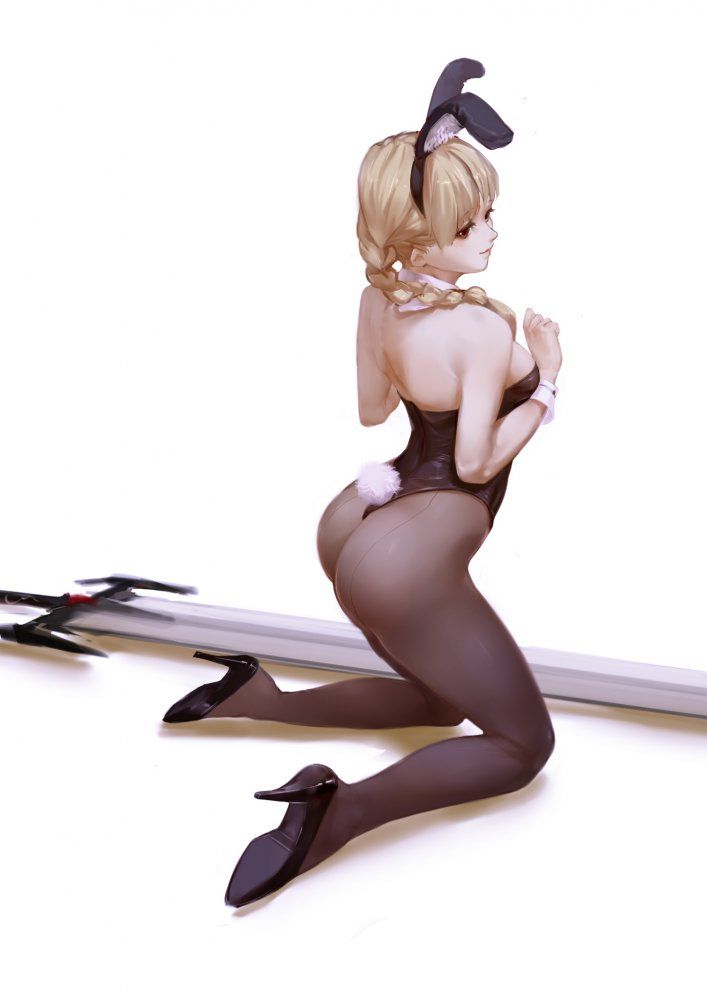 Two-dimensional erotic image of bunny girl. 16