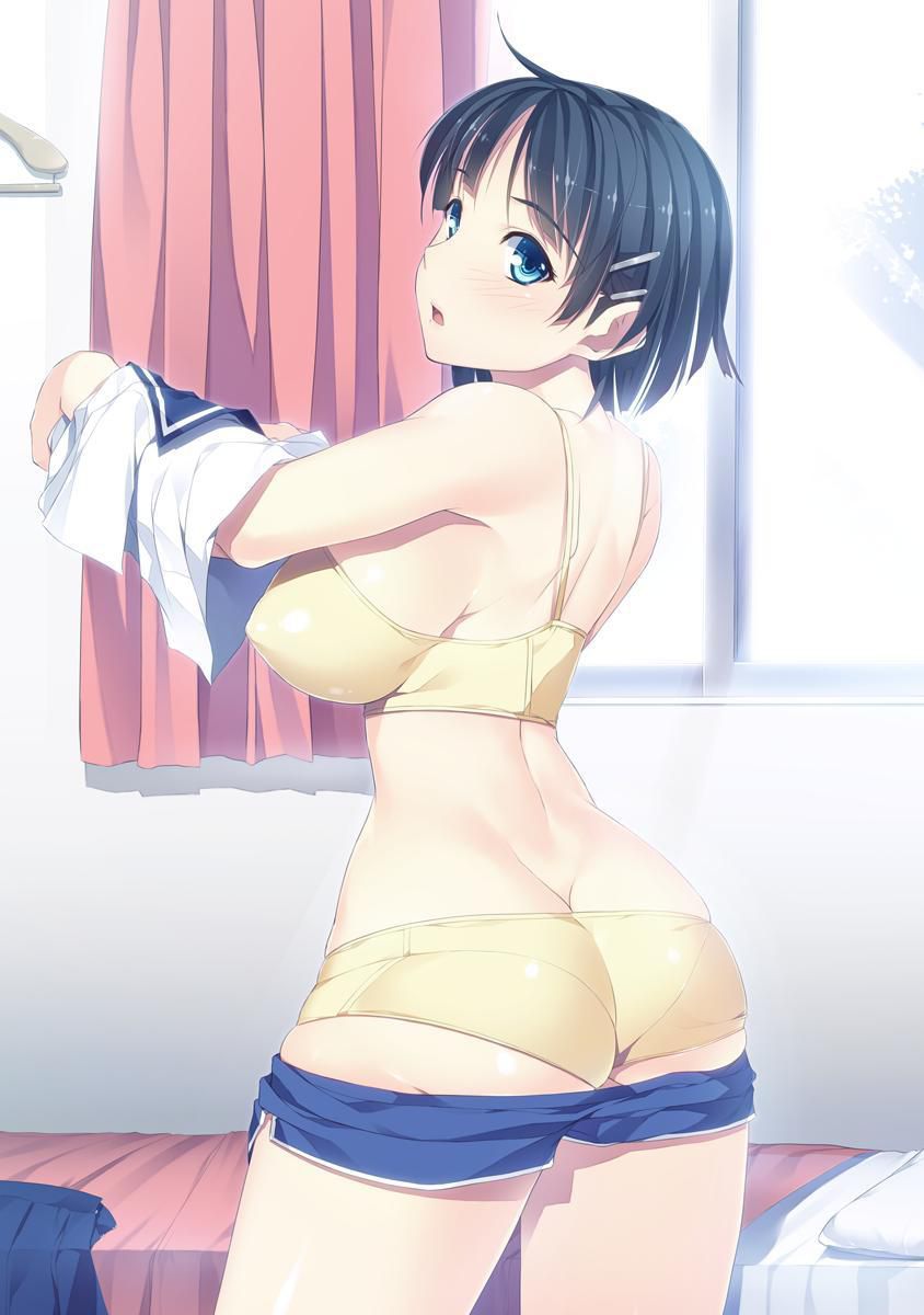 Lucky lucky lewd erotic image that comes across while changing clothes 14