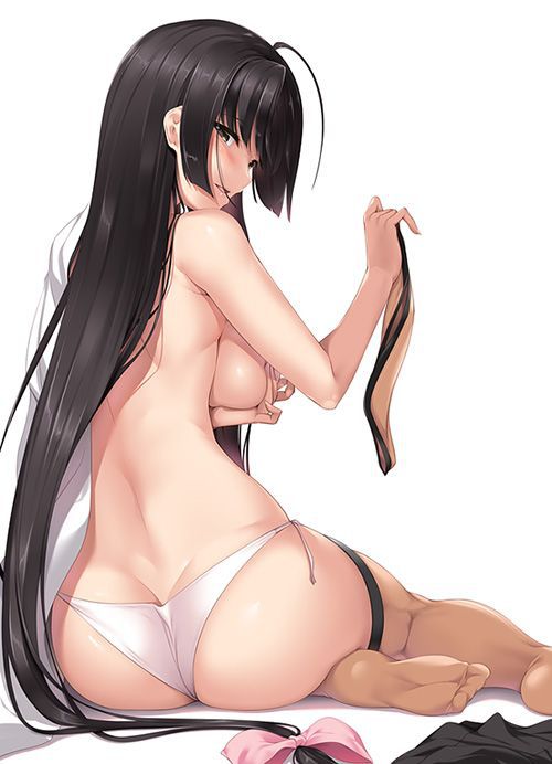 Secondary erotic girls who have big pies that can not fit in clothes and underwear [40 pieces] 9