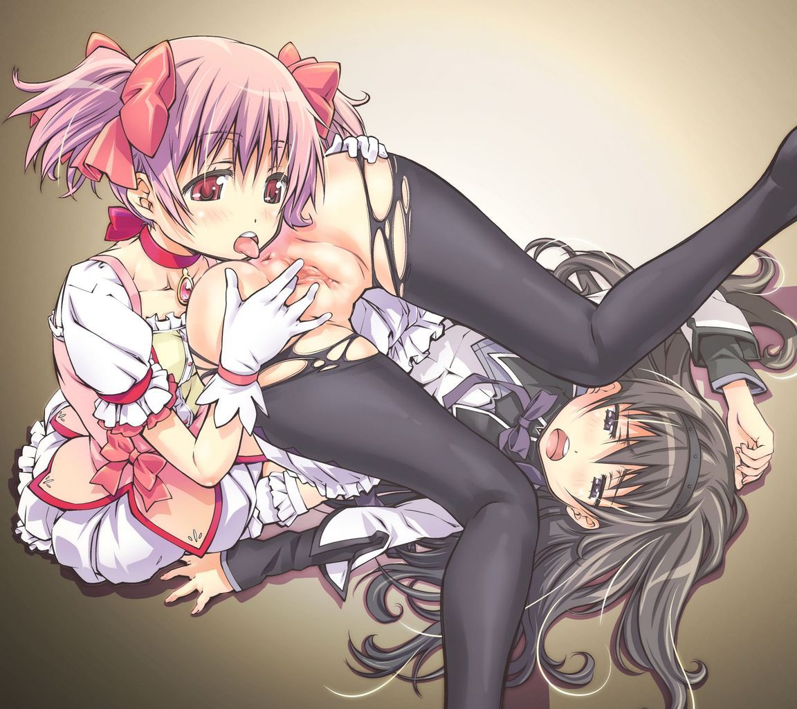 Rainbow erotic image of magical girl Madoka Magica 19