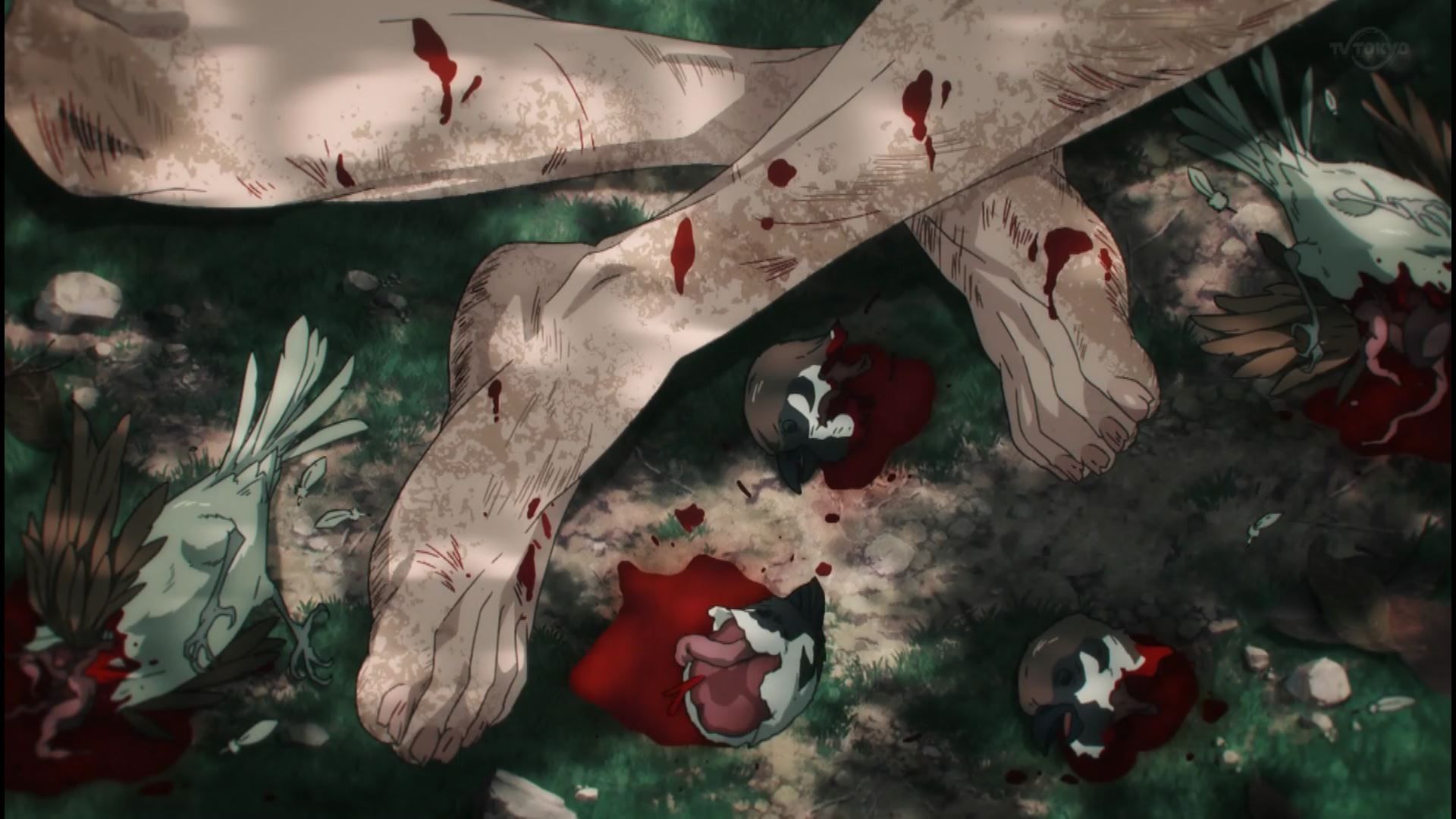 In episode 4 of the anime "Chainsaw Man", the scene that makes you rub your and your naughty naked appearance of power! 2