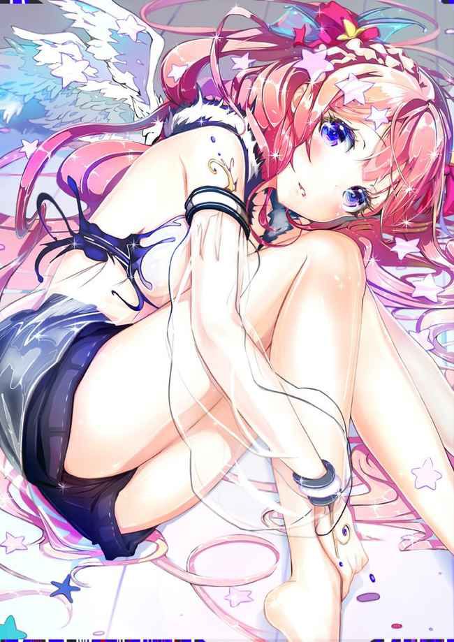 Secondary erotic erotic image of a girl with pink hair [50 pieces] 11
